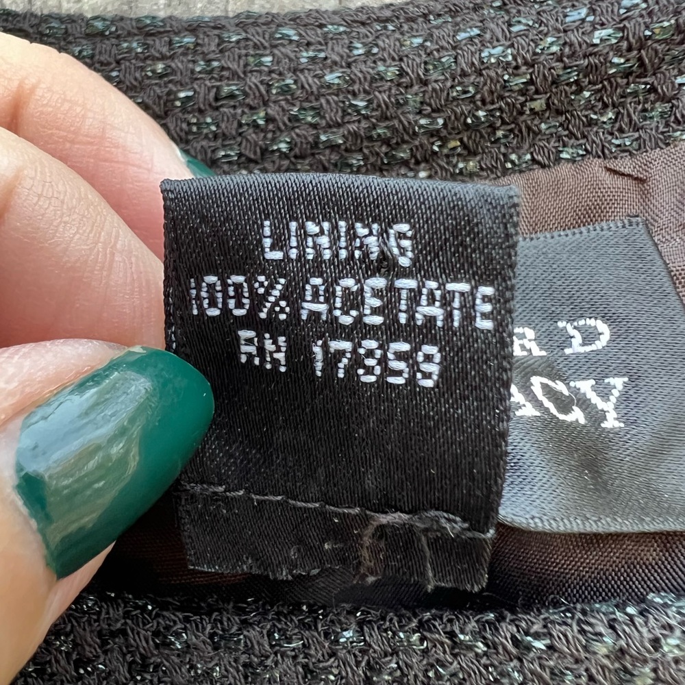 LINDA ALLRED ELLEN TRACY Wool Shell Top Women’s 8 - Picture 10 of 11